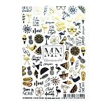 25F Слайдеры для дизайна ногтей Фольгированый Miw Nails 2 гр (лето)