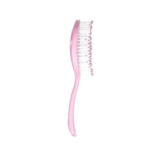 Расческа-мини для распутывания волос леденец Розовая Detangling Hair Brush Solomeya