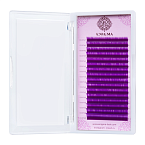 Ресницы цветные микс 0,10/C/7-13 mm Фиолетовый Enigma 16 линий