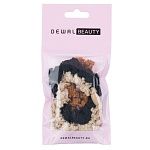 Резинки для волос бежевый, коричневый, черный Dewal Beauty 3 шт