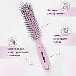 Расческа для распутывания сухих и влажных волос Detangler Пастельно-сиреневая 5460-M2 Solomeya