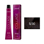 5,30 Крем-краска для волос перманентная Светлый шатен золотистый Collage Lakme 60 мл