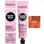 7CC+ Крем-краска для волос блондин глубокий медный Super Sync Pre-Bonded Matrix 90 мл
