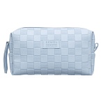 Косметичка для аксессуаров Шашки голубая Dewal Beauty 19,5*6*10 см