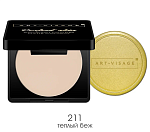 Пудра компактная для жирной и комбинир кожи лица 211 теплый беж Perfect Skin Art-Visage 7 гр